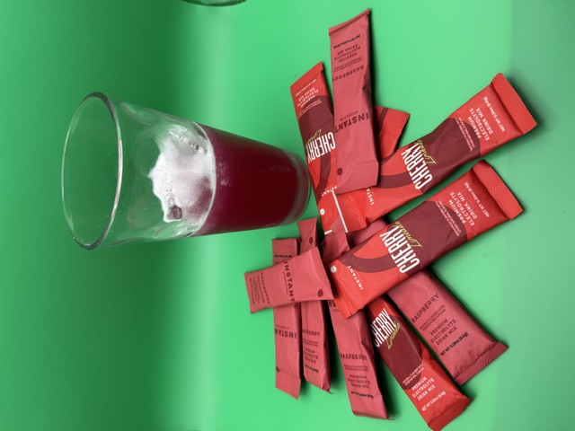 Electrolyte drink mix packets with mixed drink
