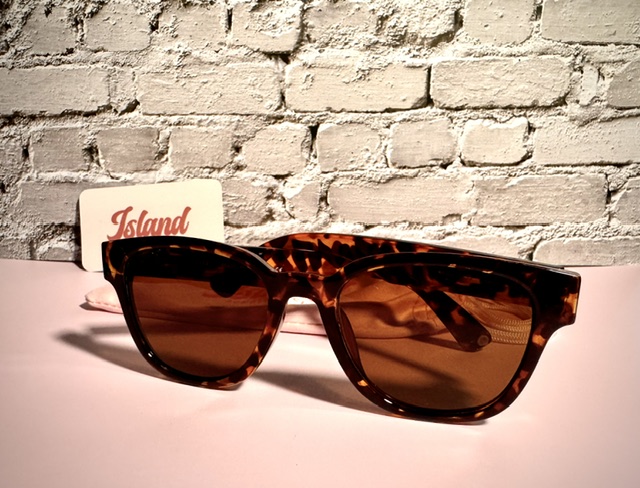 Tortoiseshell sunglasses product shot