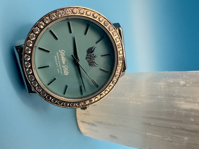 Hidden Hills watch on blue background